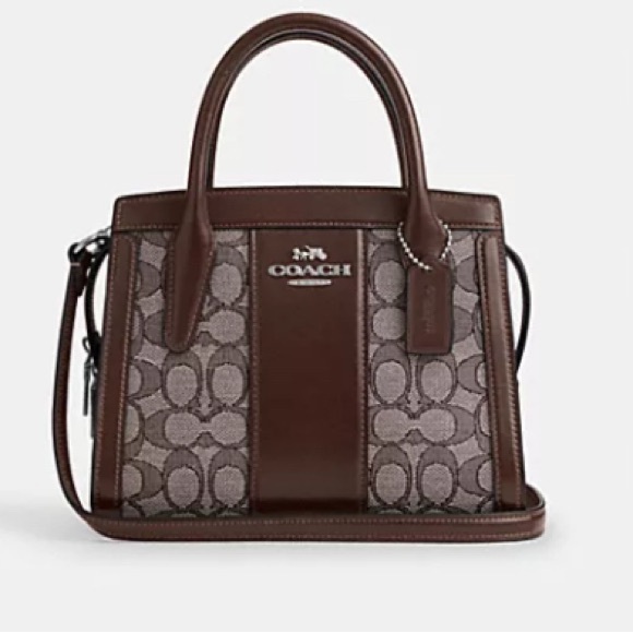 Coach Andrea Carry All Bag In Signature Jacquard NWT - Picture 8 of 9